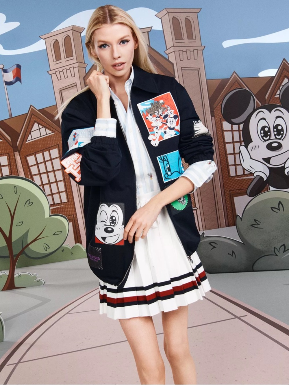 NWT Disney x Tommy Hilfiger Mickey Mouse Icon Pleated Tennis Skirt XXXL - Picture 2 of 16